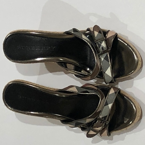 Burberry Espedrille Wedges - Picture 1 of 3